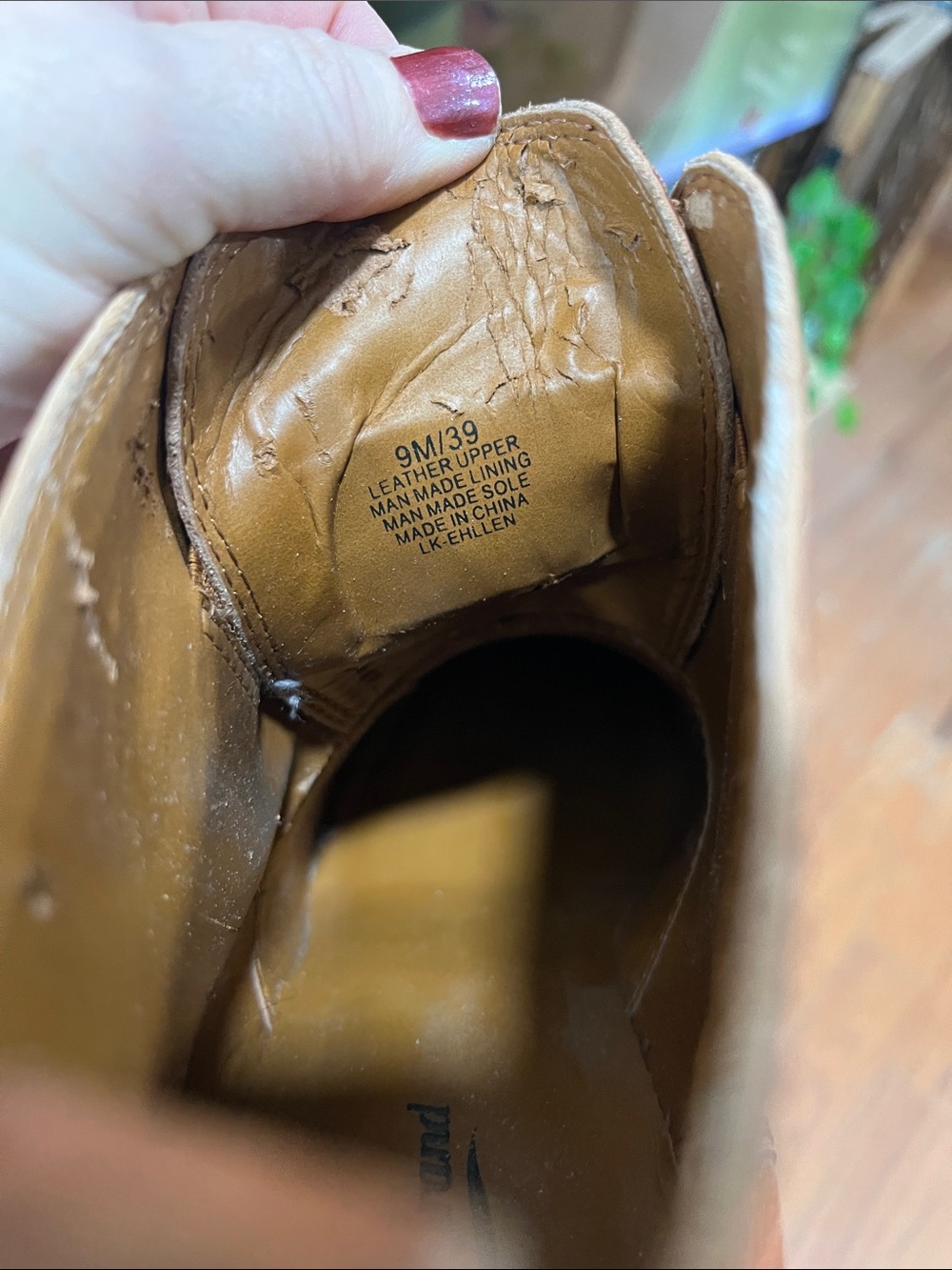 Lucky Brand Ehllen Leather cognac tan Heeled Ankle Booties-9 - Picture 8 of 10